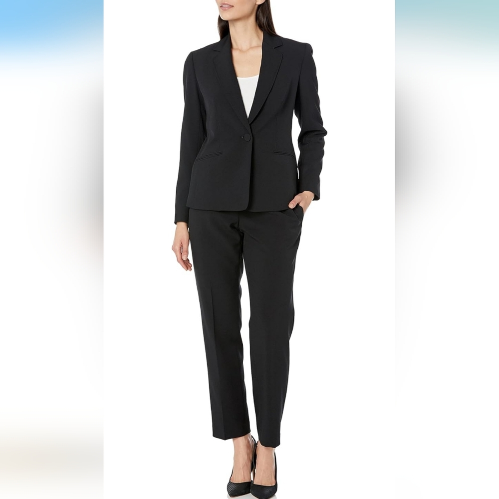 Le Suit Women's Plus Size Jacket & Pant Suit